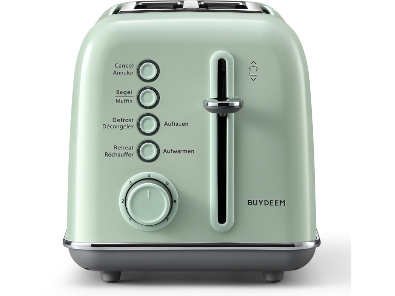 Buydeem 2-Slice Toaster, Model Dt620e, Cozy Greenish Color, Eu