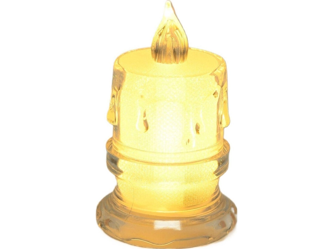 Julegaver dekorationslys 4,5x8 cm dekoreret LED