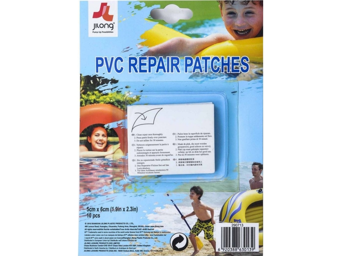 JiLong reparationsplåster 5x6cm kpl 10st 290713 | Cykling - Hjul, däck och slangar - Lappväxel | GameStuff