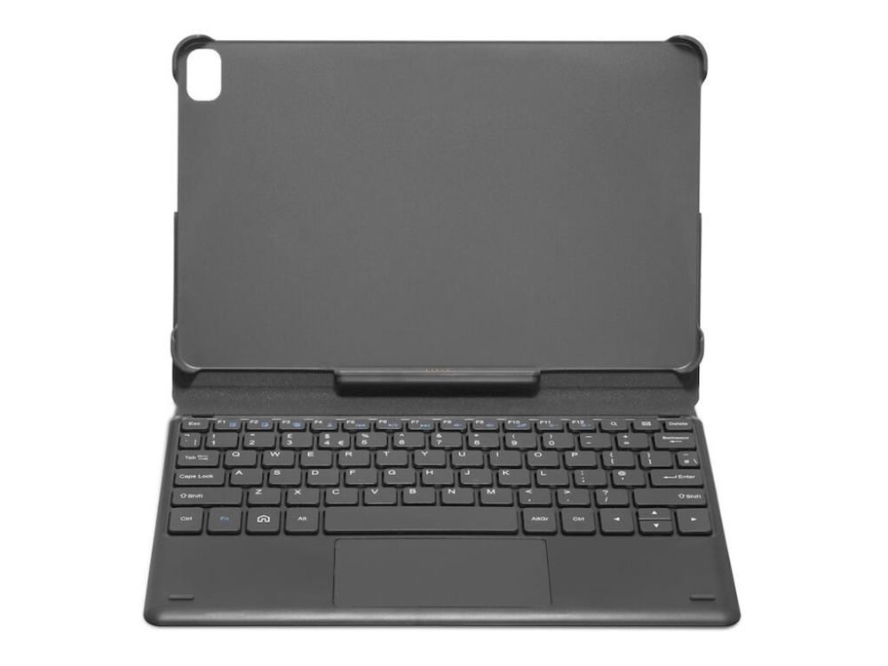 DORO - Tastatur og folioveske - med styreplate - POGO pin - QWERTY - Nordisk - svart tastatur, svart boks