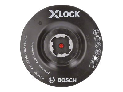 Bosch 2 608 601 721, Stützpolster, Bosch, 11,5 Cm, Schwarz, 13300 Rpm, Kunststoff