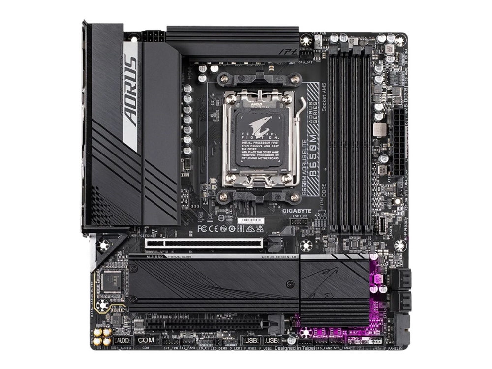 Gigabyte B650m Aorus Elite Ax, Amd, Buchse Am5, Amd Ryzen 5, Amd Ryzen 7 7Th Gen, Amd Ryzen 9 7Th Gen, Buchse Am5, Ddr5-Sdram, 128 Gb