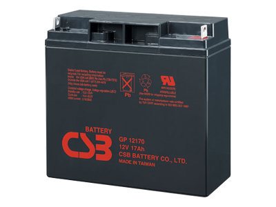 Csb Gp12170, Plombierte Bleisäure (Vrla), 12 V, 17000 Mah, Schwarz, Iso 9001, Iso 14001, 5,5 Kg