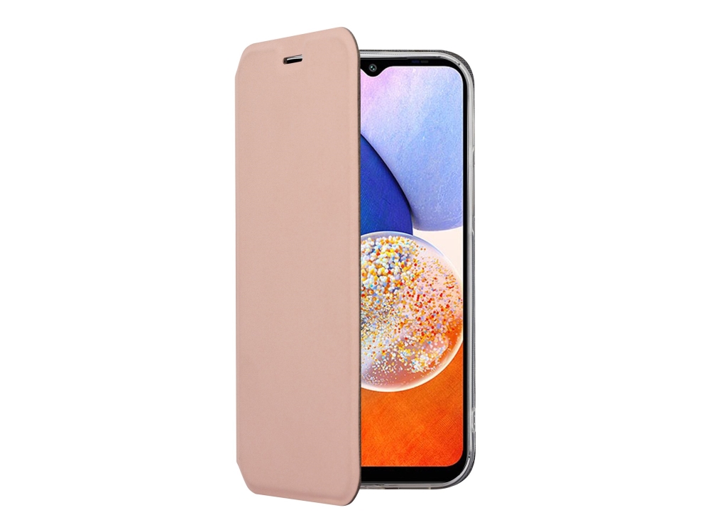Screenor Clever - Flipomslag Til Mobiltelefon - Økolæder, Termoplastisk Polyuretan (Tpu) - Rose - For Samsung Galaxy A15 5G