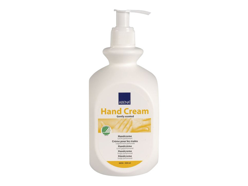 Håndkrem, ABENA, 500 ml, fargeløs, med parfyme, 21 % - (6 stk.)