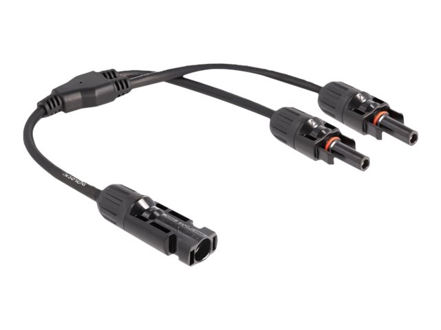 Delock Dl4 Solar Splitter Kabel 1 X Stecker Zu 2 X Buchse 30 Cm Schwarz, Kabelsplitter, Schwarz, Männlich/Weiblich, Mc4, Ts4, Qc4, Dl4, Polybag