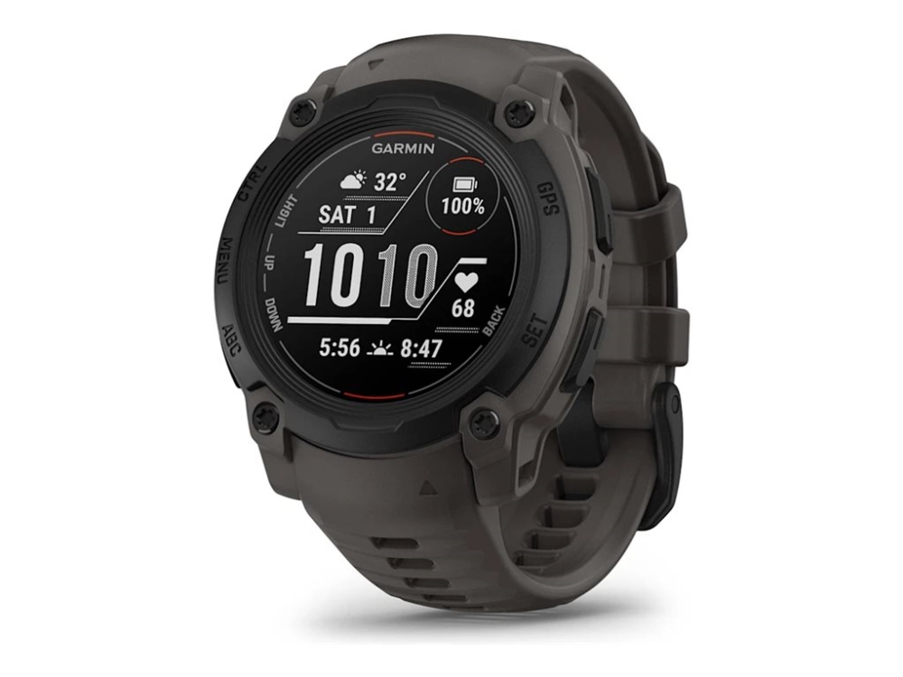 Garmin Instinct E - 40 mm - svart fiberf&ouml;rst&auml;rkt polymer - Ja smart klocka med band - silikon - tr&auml;kol - monokrom - 128 MB - Bluetooth, ANT+ - 41 g