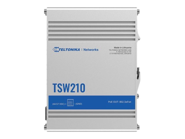 Teltonika Tsw210 - Switch - Industrie - Unmanaged - 8 X 10/100/1000 + 2 X Sfp - Din-Schienenmontage, Aufputzmontage