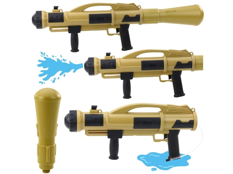 Pistole Broń Na Wodę Bazooka Z Pompą 73 Cm Beżowa 1100Ml Lean Toys