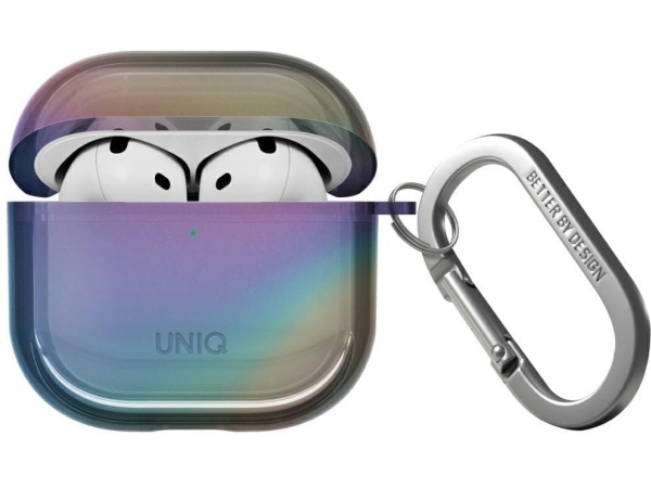 Etui Uniq Iridescia Do Airpods 4 Hang Case Midnight Quartz
