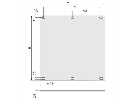 Schroff Part.Front Panel 2U 28Hp An/Cr - Rack-Zubehör (30847458)