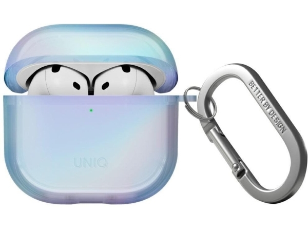Uniq Iridescia-Etui Til Airpods 4 Hang Case Blå