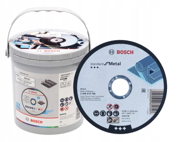 Bosch Pjov.diskas metallikotelo 100x125x1x22.23mm