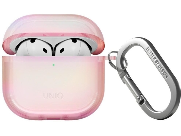 Uniq Iridescia Tun Airpods 4 Hang Fall Rosa Prisma