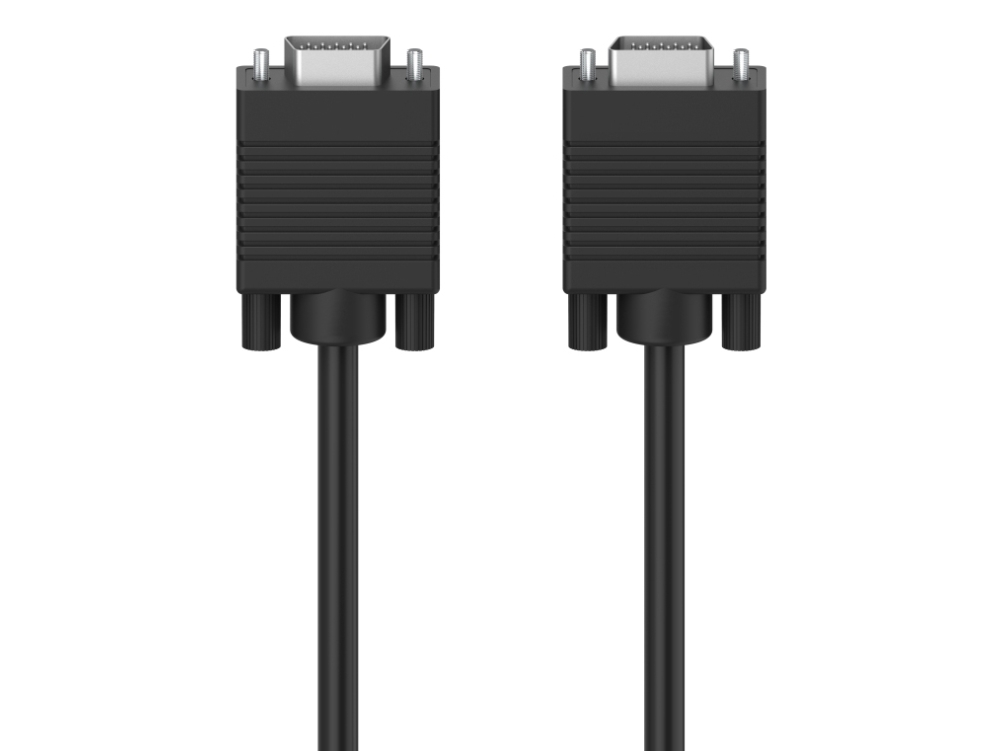 Hama 00300105, 1,5 M, Vga (D-Sub), Vga (D-Sub), Männlich, Männlich, Grau