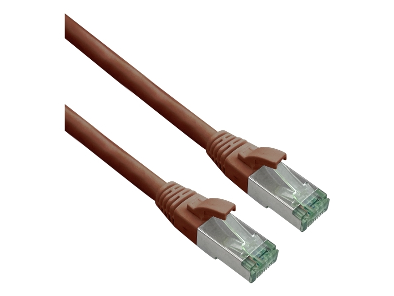 Helos 363774, 5 M, Cat7, S/Ftp (S-Stp), Rj-45, Rj-45, Braun