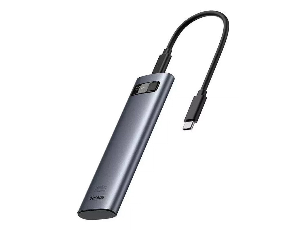 Baseus B00760600811-01, Ssd Kabinet, M.2, M.2, 10 Gbit/Sek., Usb-Tilslutning, Grå