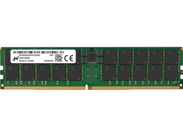 Micron - Ddr5 - Modul - 64 Gb - Dimm 288-Pin - 6400 Mhz / Pc5-51200 - Cl52 - 1,1 V - Registriert - Ecc - Grün