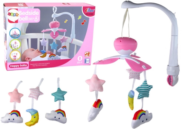 Cot Carrousel Universal Clip Plysvedhæng Pink