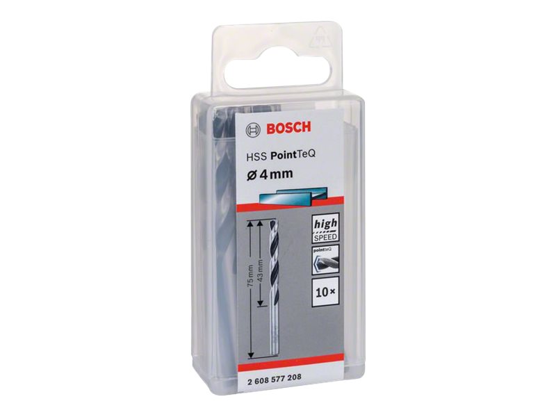 Bosch METALBOR POINTTEC HSS-R 4,0MM 10 STK | Elverktyg - Tillbehör - Metallborr | GameStuff