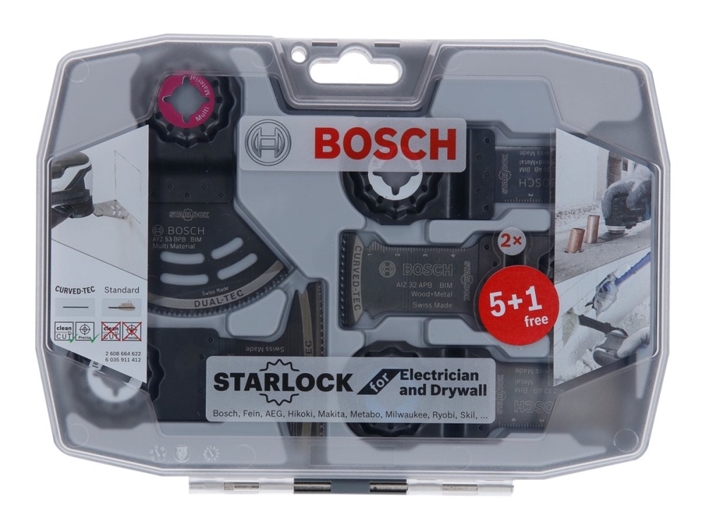 Bosch - Klingesæt Til Multiværktøj - 6 Stykker