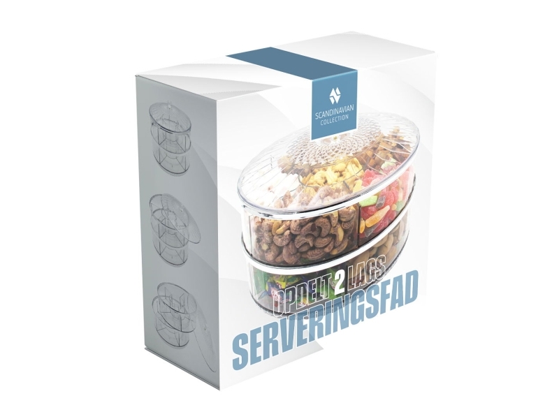 Opdelt serveringsfad i to lag