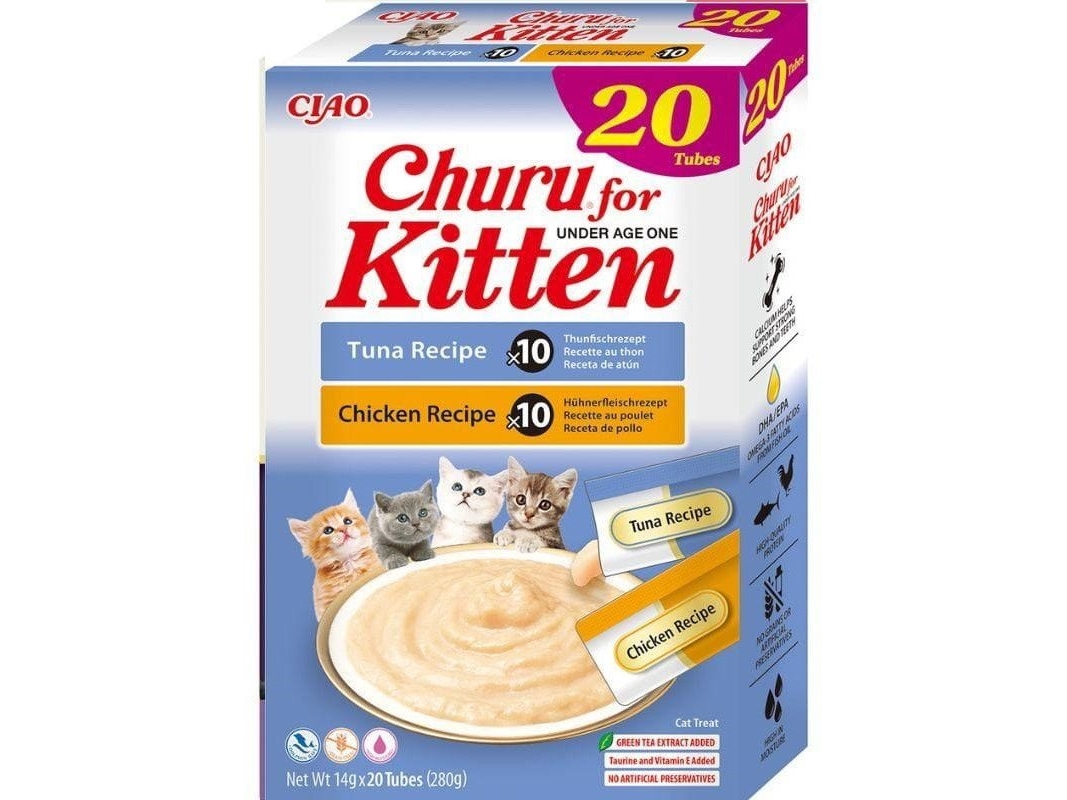 INABA CAT CHURU KITTEN VARIETY przysmak dla kota 20x14g (280g) | N - A | GameStuff