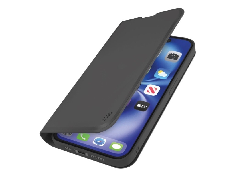 SBS Wallet, Tegnebogsetui, Apple, iPhone 16e, 15,5 cm (6.1), Sort