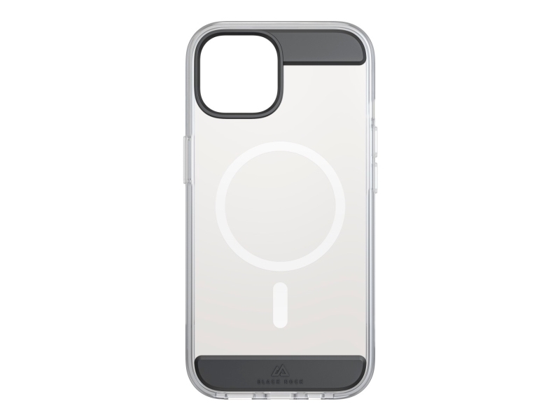 Black Rock Mag Air Protection, Cover, Apple, Iphone 15, 15,5 Cm (6.1"), Sort, Transparent