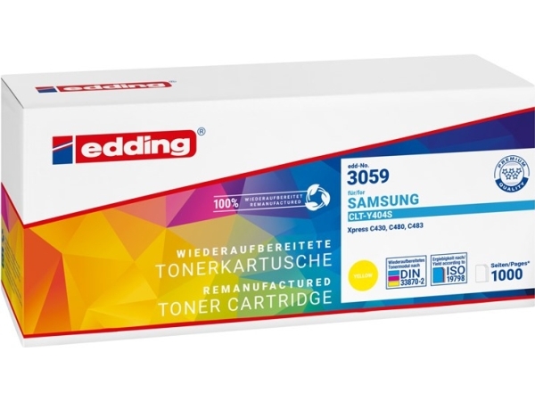 Edding Edd-3059, 1000 Sider, Gul, 1 Stk