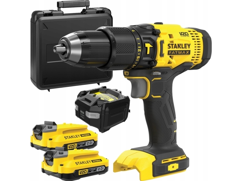 STANLEY SFMCD711D2K sladdl&ouml;s borr-/skruvdragare 2x2Ah