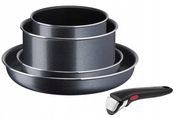 TEFAL Frypan set Ingenio XL Force L1589502 Frying Diameter 16cm/20cm/22cm/28 cm Not suitable for induction hob Removable handle | N - A | GameStuff