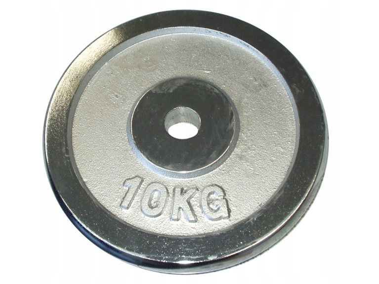 Corbysport Gewichtsplatte Verchromt Für Langhanteln Kubisport 10 Kg 30 Mm