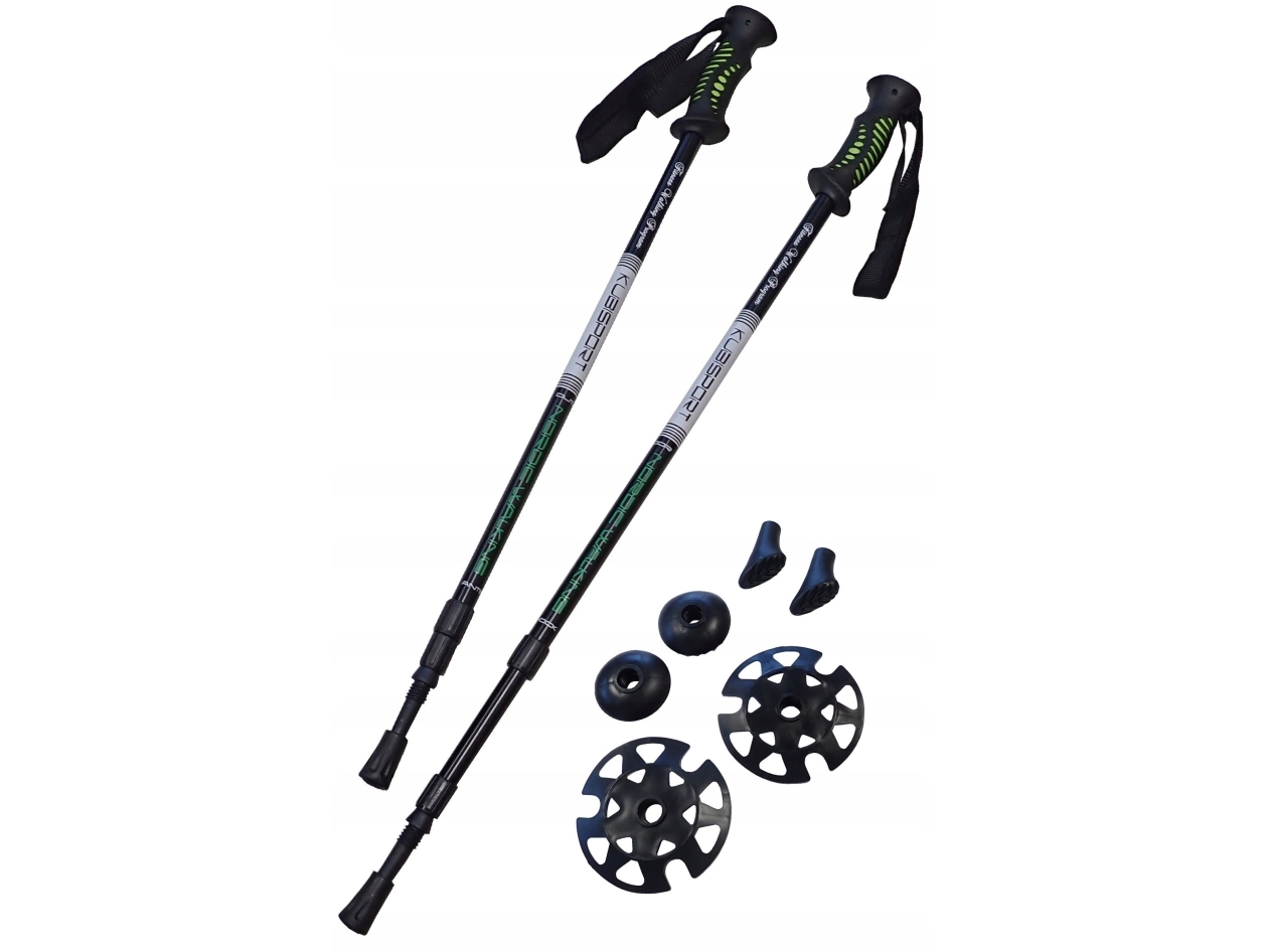 KUBISPORT Nordic Walking Folding Antishock vandrestave 72-145 cm