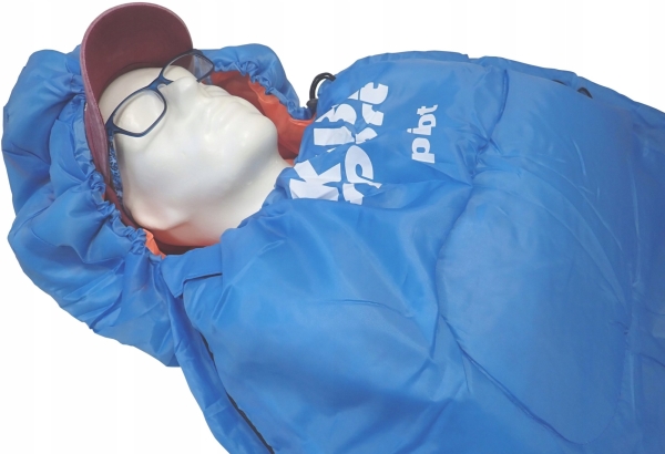 Turistiskt spiwór för camping lätt varm/kall filt KUBISPORT 220x75 cm | Utomhus - Camping - Sovsäckar / Mats | GameStuff