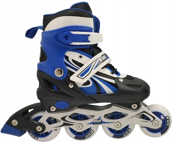 Lasten rullaluistimet Säädettävä sininen Solid KUBISPORT r. 39-42