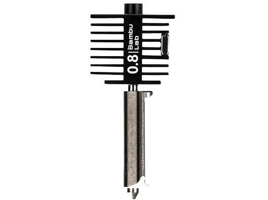 Hotend Su Grūdinto Plieno Antgaliu Bambu Lab A1 Serijos Spausdintuvams - 0.8Mm