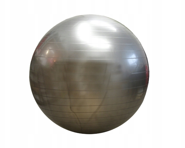 Wozinsky Gymnastik-Reha-Ball Aufblasbar Grau Kubisport 85 Cm