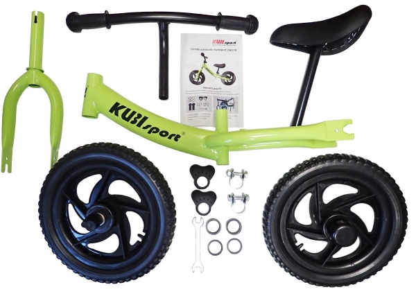 KUBISPORT 40 kg løbecykel børn 3 år grøn