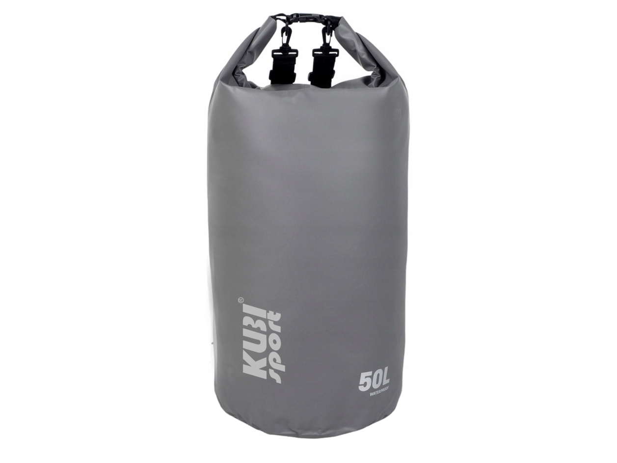 KUBISPORT 50 l vattentät väska för kajakbåt Grå | Utomhus - Fiskeredskap - Tillbehör | GameStuff