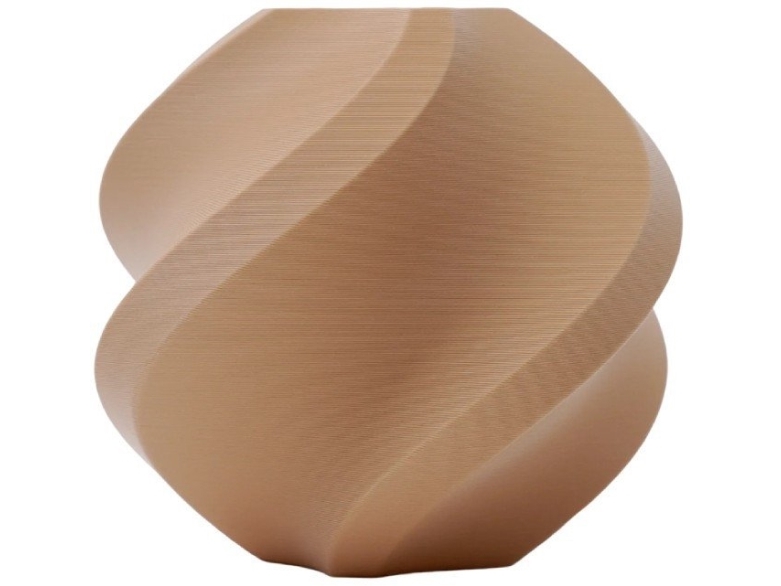 Bambu Lab Pla Matinis Plastikas 1.75Mm 1Kg – Komplektuojamas Su Daugkartinio Naudojimo Rite – Latte Brown
