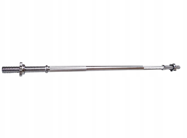 KUBISPORT Lige træningsstang af stål med skrue 1200/25 mm