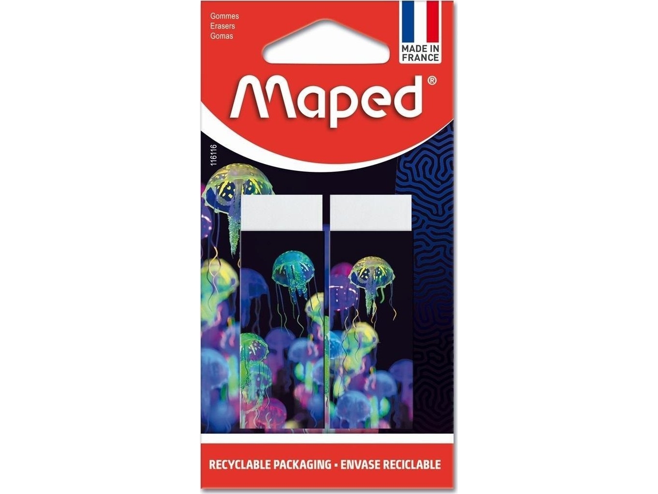 Maped Deepsea viskelæder 2-pak MAPED