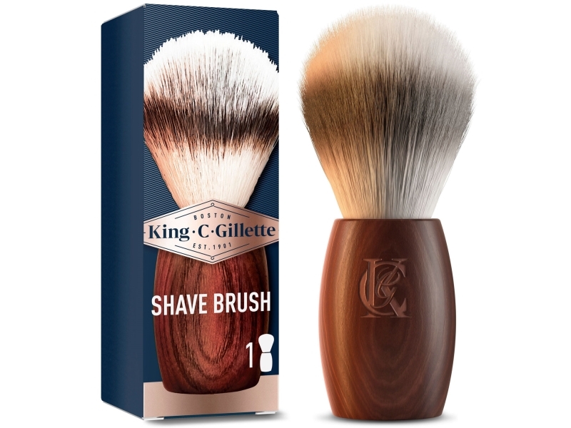 Shaving Brush - Rakborste med trähandtag | Hårvård - Skägg- / Hårtrimmer - Skär för rakapparater | GameStuff