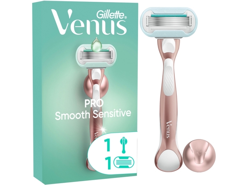 Rakhyvel Pro Smooth Sensitive + 1st rakblad | Hårvård - Skägg- / Hårtrimmer - Skär för rakapparater | GameStuff