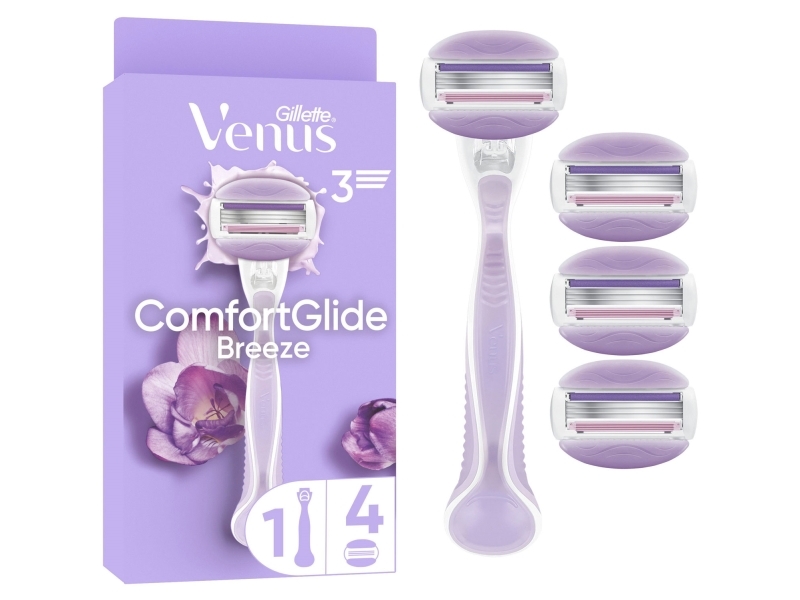 Rakhyvel Comfortglide Breeze + 4st rakblad | Hårvård - Skägg- / Hårtrimmer - Skär för rakapparater | GameStuff
