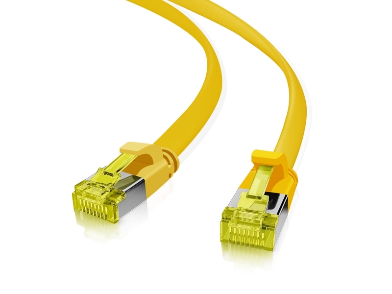 Helos 205252, 10 M, Cat6a, U/Ftp (Stp), Rj-45, Rj-45, Gul
