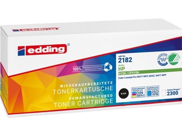 Edding Edd-2182 Tonere Single Erstatter Hp 410A (Cf410a) Sort Kompatibel Tonerkassette