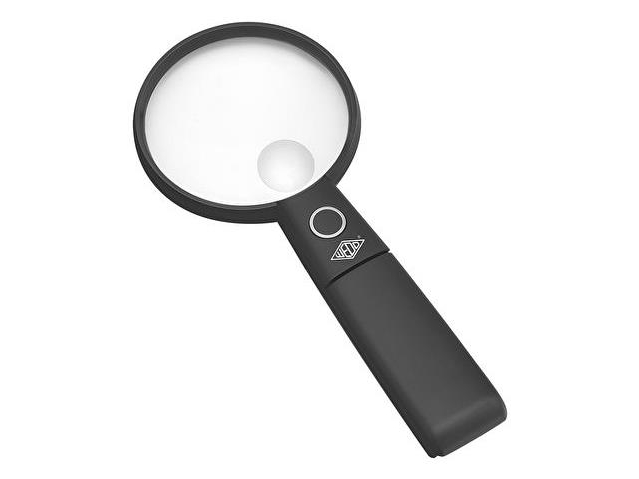 Wedo Led-Lup Med Udfoldelig Stander Sort Hånd- Og Bordlup I ( 2717565 )