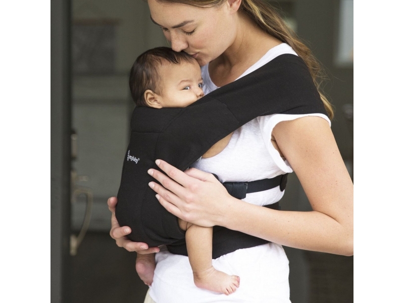 ERGOBABY nešioklė EMBRACE, grynas juodas